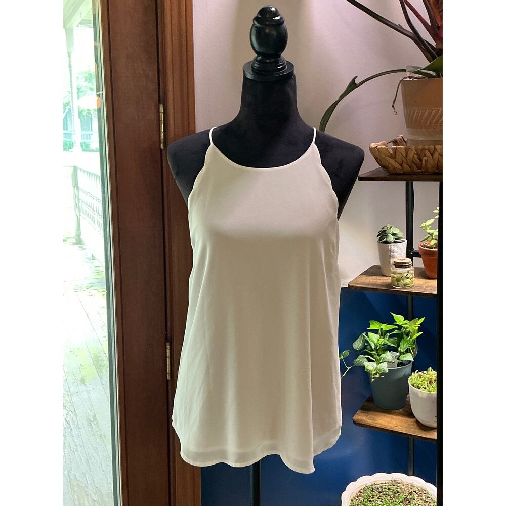 White Naked Zebra Tank Medium